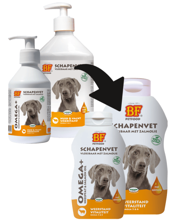BF Petfood OMEGA+ Vloeibaar schapenvet 250ml