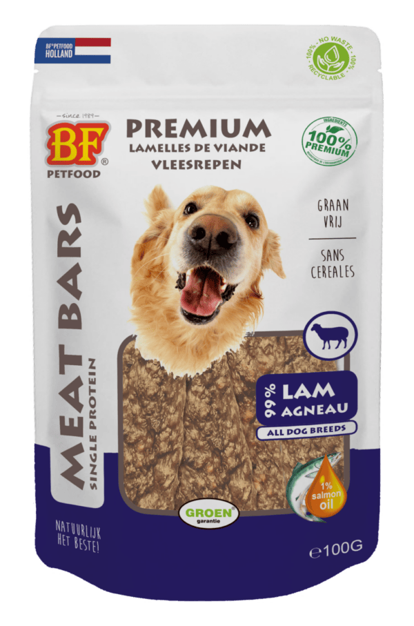 BF Petfood Meat Bars Lamb 100 grammes